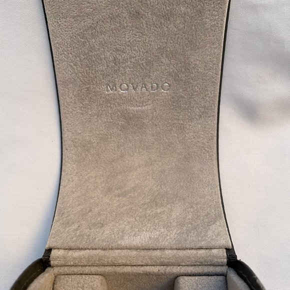 Auc Movado Museum sapphire crystal Ceramic steel, h20 Resistant Leather Watch - Picture 4 of 10